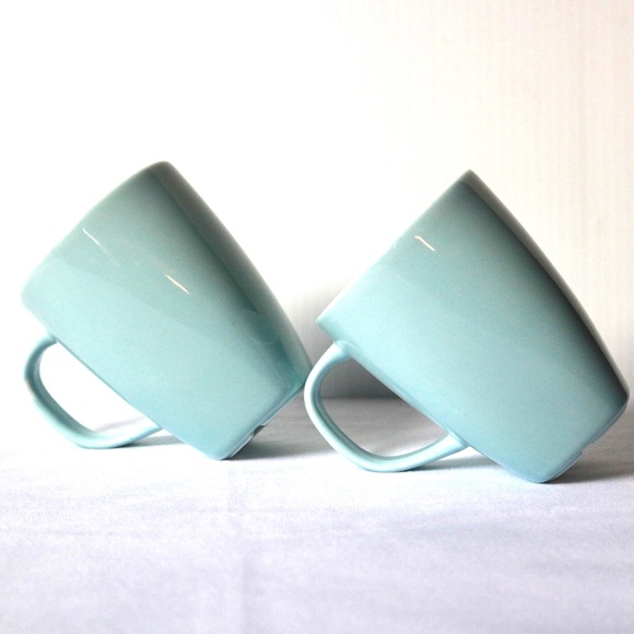 IKEA 365 Susan Pryke Turquoise Mugs Set of 2 - Picture 1 of 7